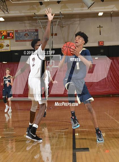 Thumbnail 2 in Notre Dame (SO) vs. Brophy College Prep (Father Barry Christmas Classic) photogallery.