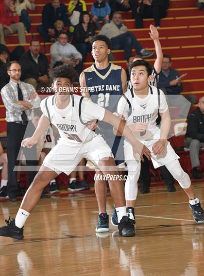 Thumbnail 3 in Notre Dame (SO) vs. Brophy College Prep (Father Barry Christmas Classic) photogallery.