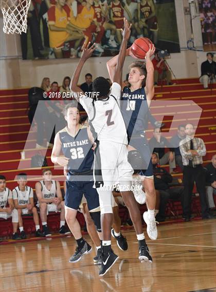 Thumbnail 1 in Notre Dame (SO) vs. Brophy College Prep (Father Barry Christmas Classic) photogallery.