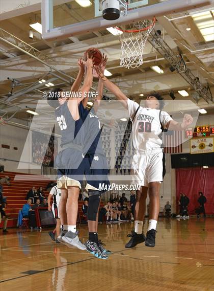 Thumbnail 1 in Notre Dame (SO) vs. Brophy College Prep (Father Barry Christmas Classic) photogallery.