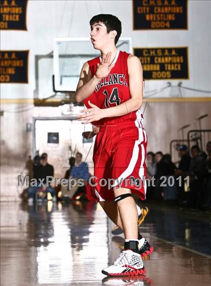 Thumbnail 1 in Monsignor McClancy vs. Mt. St. Michael Academy (CHSAA Class A Quarterfinal) photogallery.