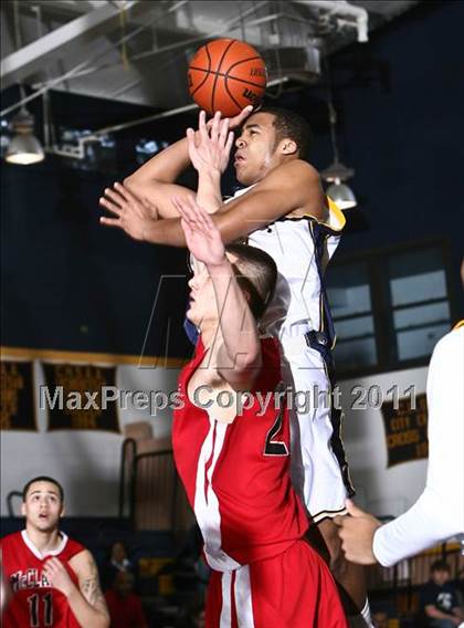 Thumbnail 3 in Monsignor McClancy vs. Mt. St. Michael Academy (CHSAA Class A Quarterfinal) photogallery.