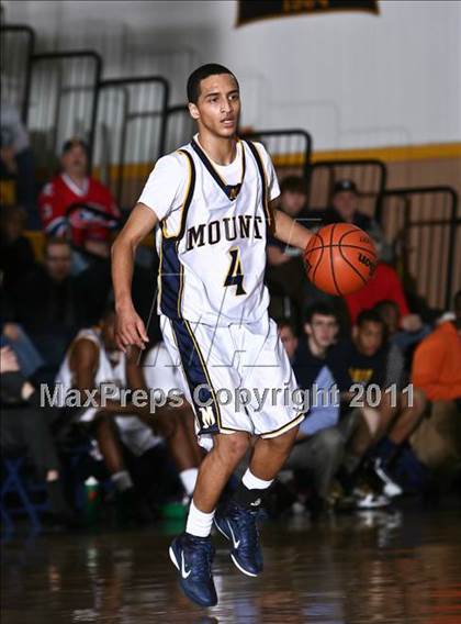 Thumbnail 2 in Monsignor McClancy vs. Mt. St. Michael Academy (CHSAA Class A Quarterfinal) photogallery.