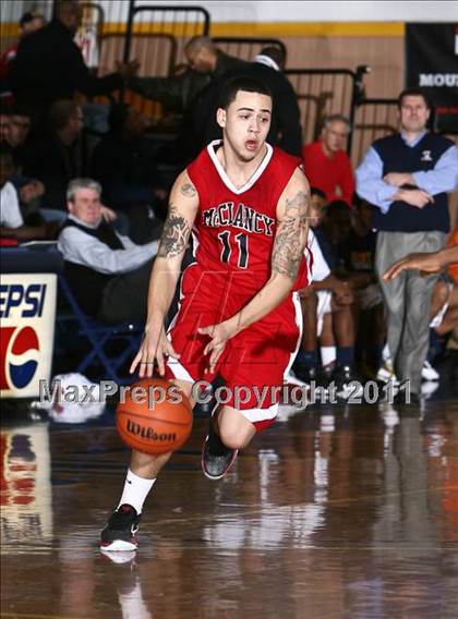 Thumbnail 3 in Monsignor McClancy vs. Mt. St. Michael Academy (CHSAA Class A Quarterfinal) photogallery.
