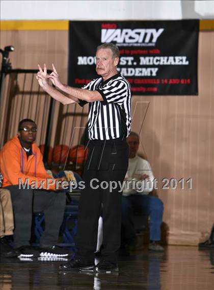 Thumbnail 1 in Monsignor McClancy vs. Mt. St. Michael Academy (CHSAA Class A Quarterfinal) photogallery.