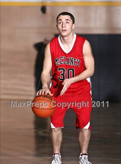 Thumbnail 1 in Monsignor McClancy vs. Mt. St. Michael Academy (CHSAA Class A Quarterfinal) photogallery.