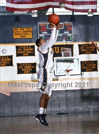 Thumbnail 2 in Monsignor McClancy vs. Mt. St. Michael Academy (CHSAA Class A Quarterfinal) photogallery.
