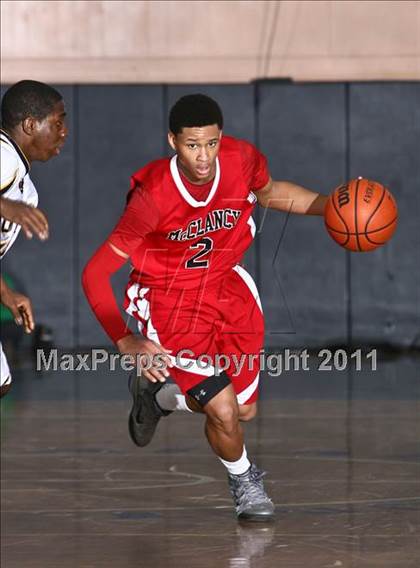 Thumbnail 2 in Monsignor McClancy vs. Mt. St. Michael Academy (CHSAA Class A Quarterfinal) photogallery.