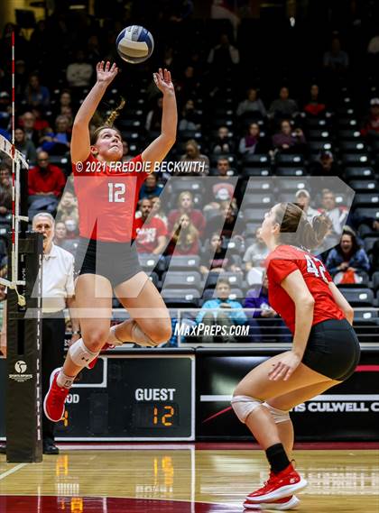 Thumbnail 1 in Canyon vs. Grapevine (UIL Volleyball 5A Semi-Finals)  photogallery.