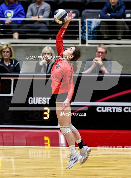 Thumbnail 3 in Canyon vs. Grapevine (UIL Volleyball 5A Semi-Finals)  photogallery.