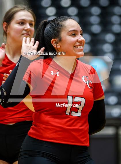 Thumbnail 3 in Canyon vs. Grapevine (UIL Volleyball 5A Semi-Finals)  photogallery.