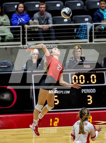 Thumbnail 1 in Canyon vs. Grapevine (UIL Volleyball 5A Semi-Finals)  photogallery.