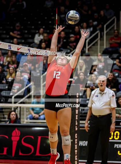 Thumbnail 3 in Canyon vs. Grapevine (UIL Volleyball 5A Semi-Finals)  photogallery.