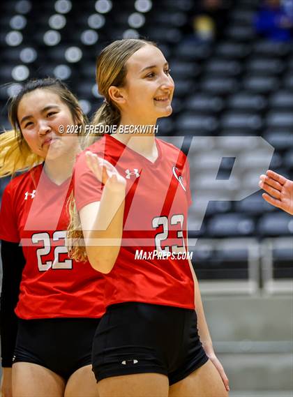 Thumbnail 1 in Canyon vs. Grapevine (UIL Volleyball 5A Semi-Finals)  photogallery.