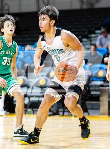 Thumbnail 3 in Christopher vs. St. Mary's (S.C. Warriors/Aptos Tournament) photogallery.