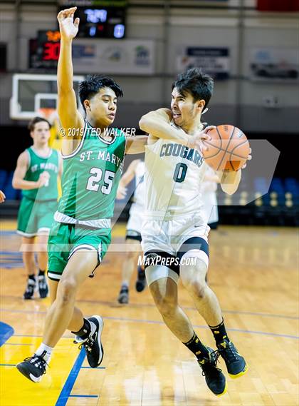 Thumbnail 3 in Christopher vs. St. Mary's (S.C. Warriors/Aptos Tournament) photogallery.