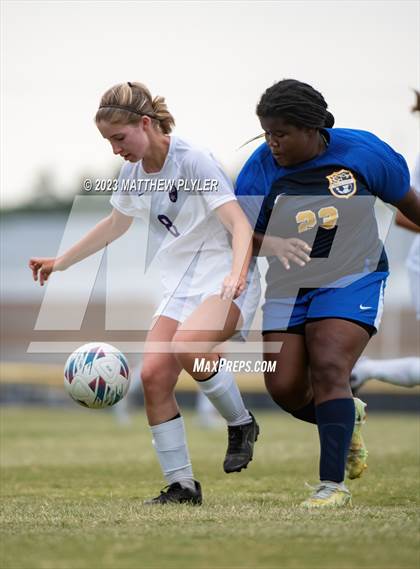 Thumbnail 3 in Carrboro vs Cape Fear (NCHSAA 3A Second Round) photogallery.