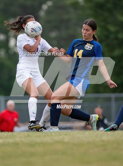 Thumbnail 2 in Carrboro vs Cape Fear (NCHSAA 3A Second Round) photogallery.