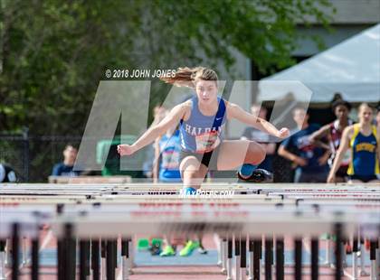 Thumbnail 1 in 2018 Loucks Games (Outdoor Pentathlon #1 Womens 100 Meter Hurdles) photogallery.