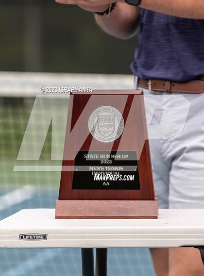 Thumbnail 2 in  Community School of Davidson vs. Raleigh Charter (NCHSAA 2A Individuals & Doubles Finals - Awards) photogallery.