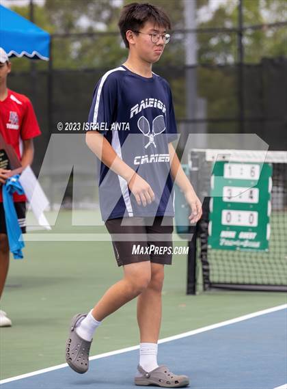 Thumbnail 2 in  Community School of Davidson vs. Raleigh Charter (NCHSAA 2A Individuals & Doubles Finals - Awards) photogallery.