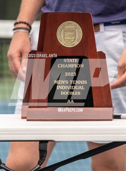 Thumbnail 3 in  Community School of Davidson vs. Raleigh Charter (NCHSAA 2A Individuals & Doubles Finals - Awards) photogallery.