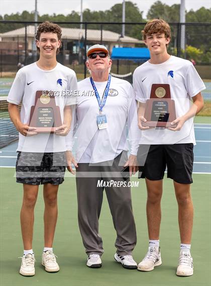 Thumbnail 3 in  Community School of Davidson vs. Raleigh Charter (NCHSAA 2A Individuals & Doubles Finals - Awards) photogallery.