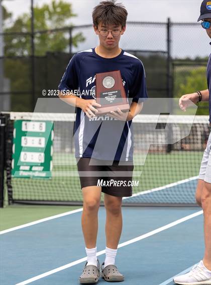 Thumbnail 2 in  Community School of Davidson vs. Raleigh Charter (NCHSAA 2A Individuals & Doubles Finals - Awards) photogallery.