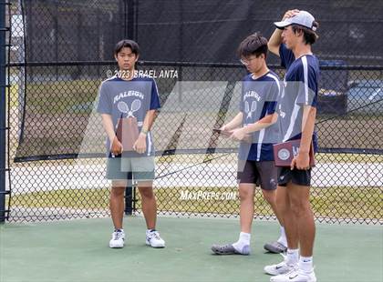 Thumbnail 3 in  Community School of Davidson vs. Raleigh Charter (NCHSAA 2A Individuals & Doubles Finals - Awards) photogallery.