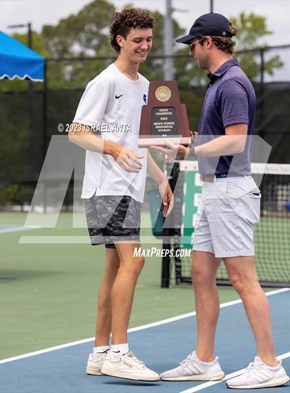 Thumbnail 1 in  Community School of Davidson vs. Raleigh Charter (NCHSAA 2A Individuals & Doubles Finals - Awards) photogallery.