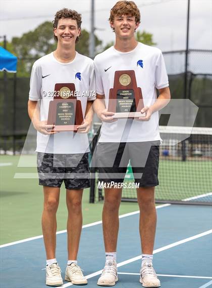 Thumbnail 2 in  Community School of Davidson vs. Raleigh Charter (NCHSAA 2A Individuals & Doubles Finals - Awards) photogallery.