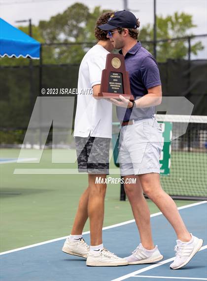 Thumbnail 3 in  Community School of Davidson vs. Raleigh Charter (NCHSAA 2A Individuals & Doubles Finals - Awards) photogallery.