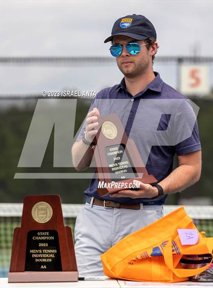 Thumbnail 1 in  Community School of Davidson vs. Raleigh Charter (NCHSAA 2A Individuals & Doubles Finals - Awards) photogallery.