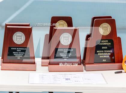 Thumbnail 1 in  Community School of Davidson vs. Raleigh Charter (NCHSAA 2A Individuals & Doubles Finals - Awards) photogallery.