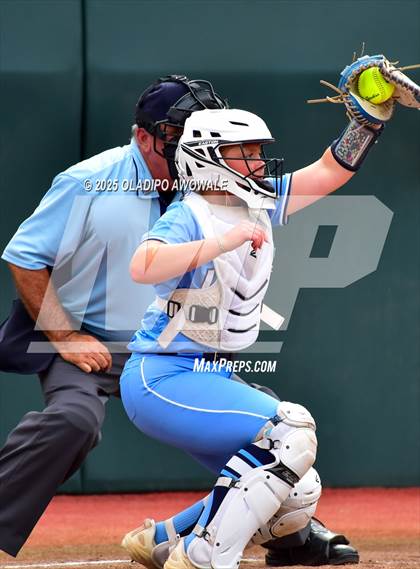 Thumbnail 3 in Hallsville vs. Lake Creek (UIL Softball 5A D2 Final) photogallery.