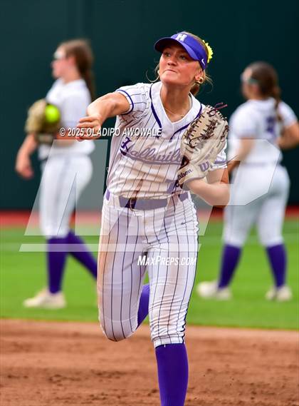 Thumbnail 3 in Hallsville vs. Lake Creek (UIL Softball 5A D2 Final) photogallery.