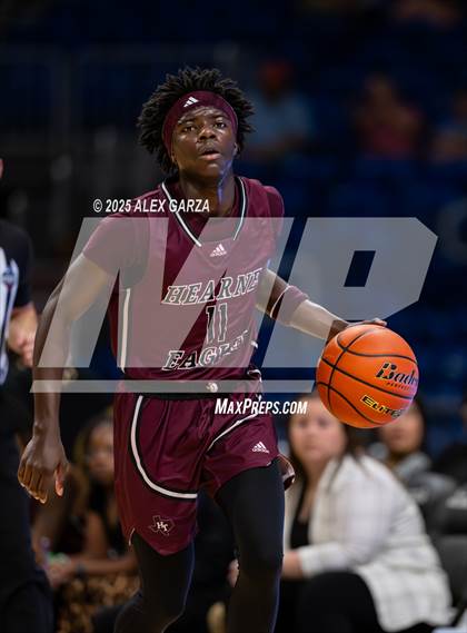 Thumbnail 2 in Waco Meyer vs. Hearne (UIL 2A Basketball Division I Final) photogallery.