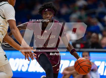 Thumbnail 2 in Waco Meyer vs. Hearne (UIL 2A Basketball Division I Final) photogallery.