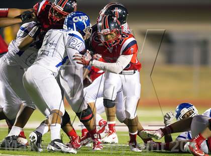 Thumbnail 1 in Tyler vs. Centennial (UIL 4A Division 1 Quarterfinal Playoff) photogallery.