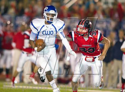 Thumbnail 3 in Tyler vs. Centennial (UIL 4A Division 1 Quarterfinal Playoff) photogallery.