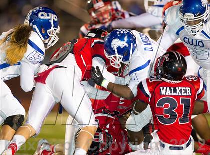 Thumbnail 1 in Tyler vs. Centennial (UIL 4A Division 1 Quarterfinal Playoff) photogallery.