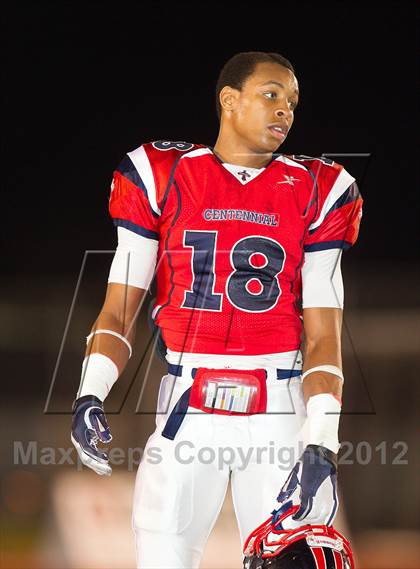 Thumbnail 2 in Tyler vs. Centennial (UIL 4A Division 1 Quarterfinal Playoff) photogallery.