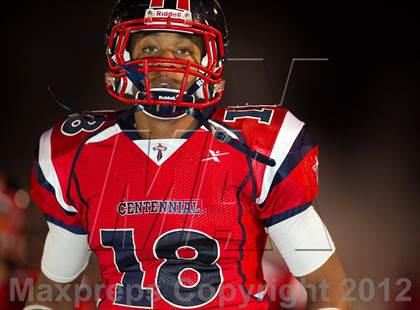 Thumbnail 3 in Tyler vs. Centennial (UIL 4A Division 1 Quarterfinal Playoff) photogallery.