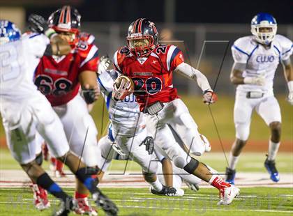 Thumbnail 3 in Tyler vs. Centennial (UIL 4A Division 1 Quarterfinal Playoff) photogallery.