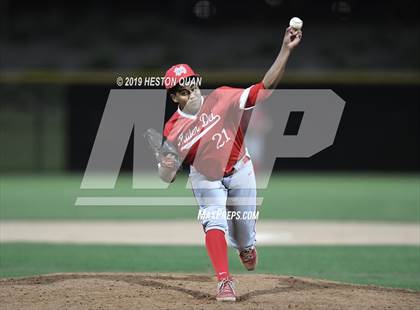 Thumbnail 3 in Dana Hills vs. Mater Dei (Game 2) photogallery.