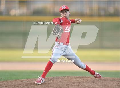 Thumbnail 1 in Dana Hills vs. Mater Dei (Game 2) photogallery.