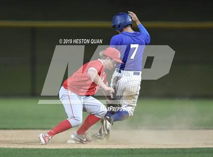 Thumbnail 3 in Dana Hills vs. Mater Dei (Game 2) photogallery.