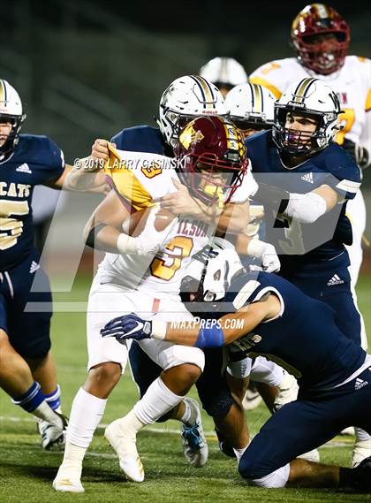 Thumbnail 3 in Woodrow Wilson vs. West Ranch (CIF SS Div 7 Quarter Final) photogallery.