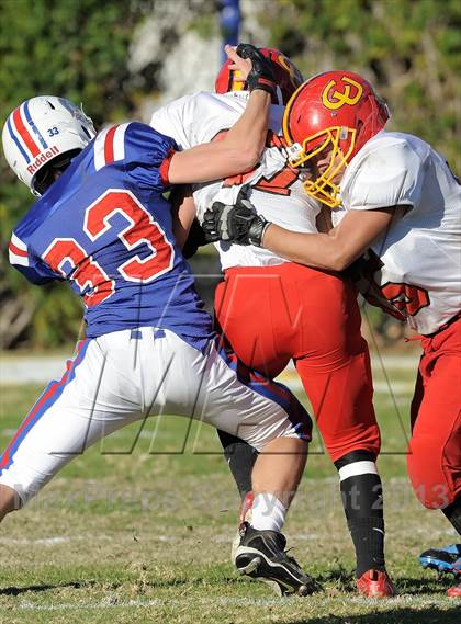 Thumbnail 3 in Coast Union @ Faith Baptist (CIF SS D1 8-Man Final) photogallery.