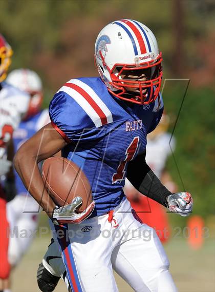 Thumbnail 3 in Coast Union @ Faith Baptist (CIF SS D1 8-Man Final) photogallery.
